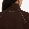 Giacca da tuta techwear da donna in moka