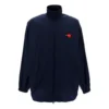 Giacca da uomo Balenciaga con logo, cerniera e collo alto, blu 622002TIO508065