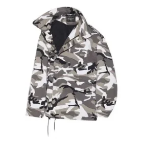 Giacca da uomo Balenciaga FW21 con spalle scoperte, grigia 663004TKLD41240