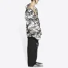 Giacca da uomo Balenciaga FW21 con spalle scoperte, grigia 663004TKLD41240
