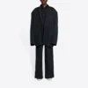 Giacca da uomo Balenciaga FW21 Retro Knit Large, nera 662388TAV041000
