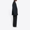 Giacca da uomo Balenciaga FW21 Retro Knit Large, nera 662388TAV041000