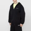Giacca da uomo Balenciaga SS21 con cerniera e maniche lunghe, nera 641659TIV551070