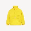 Giacca da uomo con mezza zip, modello “Bodies”, in giallo
