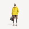 Giacca da uomo con mezza zip, modello “Bodies”, in giallo