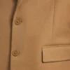 Giacca da uomo monopetto dalla vestibilità regolare in color cammello
