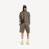 Giacca da uomo techwear con zip, colore grigio