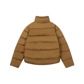 Giacca imbottita BB a trama intrecciata “Brown” 595224TG0262365