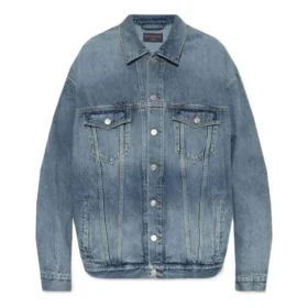 Giacca in Denim con bottoni effetto sbiadito “Blue” 724651THW254245
