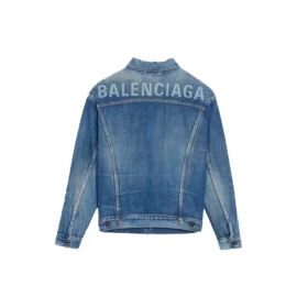 Giacca in Denim con logo “Blue” 557388TBP464773