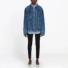 Giacca in Denim con logo “Blue” 557388TBP464773