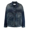 Giacca in Denim con logo ricamato “Blue” 671889TJW754021