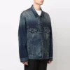 Giacca in Denim con logo ricamato “Blue” 671889TJW754021