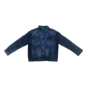 Giacca in Denim con logo sul retro “Blue” 557351TBP484009