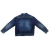 Giacca in Denim con logo sul retro “Blue” 557351TBP484009