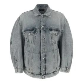 Giacca in Denim con maniche attorcigliate “Blue Skies” 706654TDW144824