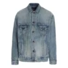 Giacca in Denim con stampa del logo universitario “Washed Light Blue” taglia L, fondata nel 1917 675207TJW795620