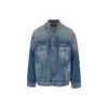 Giacca in Denim con toppa con emblema sul retro “Blue” 697781TBP484455