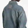 Giacca in denim da donna “Kick” in blu vintage sporco