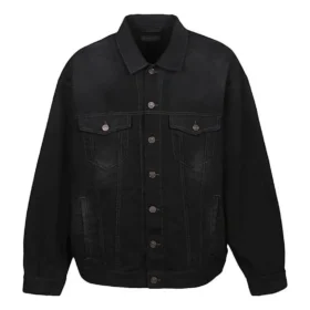 Giacca in denim da Political Campaign con nastro adesivo “Black” 724651TNW111700