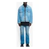 Giacca in Denim da uomo Balenciaga SS21 con logo classico, blu chiaro 657608TDW154307