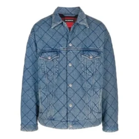Giacca in Denim imbottita oversize “Blu” 646923TDW154762