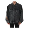 Giacca in Denim oversize Metallica “Washed Black Orange” 694504TBP471055