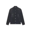 Giacca in Denim oversize “Washed Black White” di Cities Paris 690198TBP479034