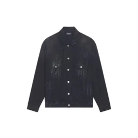 Giacca in Denim oversize “Washed Black White” di Cities Paris 690198TBP479034