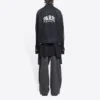 Giacca in Denim oversize “Washed Black White” di Cities Paris 690198TBP479034