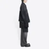 Giacca in Denim oversize “Washed Black White” di Cities Paris 690198TBP479034