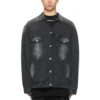 Giacca in denim slavato, vestibilità larga “Black” 662772TKVG51000