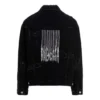Giacca in denim strappato “Black” 664329TBP471055