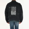 Giacca in denim strappato “Black” 664329TBP471055