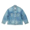 Giacca in denim strappato “Blue” 727840TNW014268