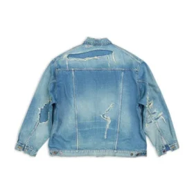 Giacca in denim strappato “Blue” 727840TNW014268