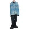 Giacca in denim strappato “Blue” 727840TNW014268