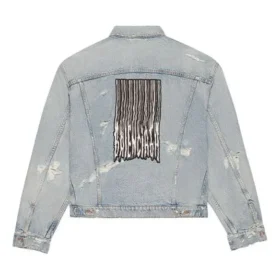Giacca in Denim unisex FW21 con logo, blu 664329TBP488961