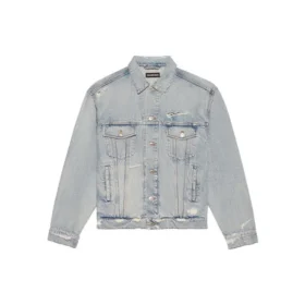 Giacca in Denim unisex FW21 con logo, blu 664329TBP488961