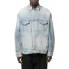 Giacca in denim vintage 3B Sports, vestibilità larga “Light Blue” 704299TJW798469