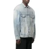 Giacca in denim vintage 3B Sports, vestibilità larga “Light Blue” 704299TJW798469