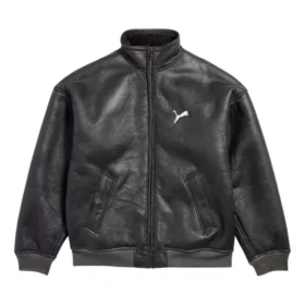 Giacca in pelle Balenciaga x Puma “Anthracite” 850021TTS071140