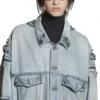Giacca oversize Cagole “Blu” 764521TDW144016