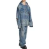 Giacca oversize con cappuccio “Blue” 719315TNW56-4268
