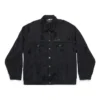 Giacca oversize “Je t’aime” “Nera” 751357TNW111700