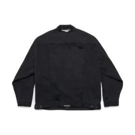 Giacca oversize “Je t’aime” “Nera” 751357TNW111700