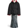 Giacca parka avvolgente “Nero” 751715TNO191000