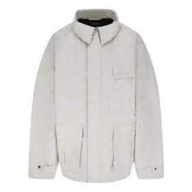 Giacca parka tecnica in tessuto ripstop “Beige” 663039TKO319710