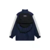 Giacca unisex ampia con inserti logo FW21, blu navy 663065TKO484063