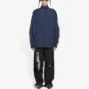 Giacca unisex ampia con inserti logo FW21, blu navy 663065TKO484063